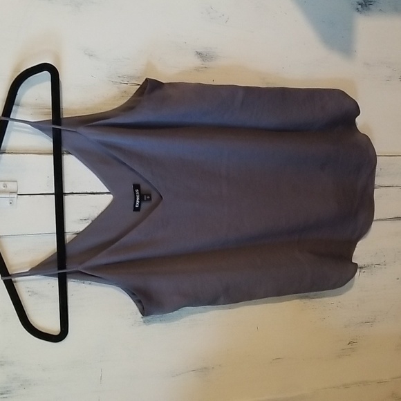 Express Grey Spaghetti Straps Top/Blouse sz. M - Picture 1 of 5